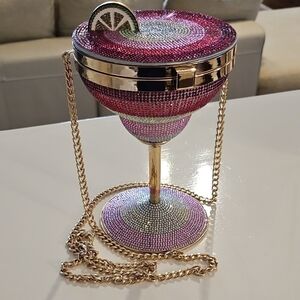 Aldo Pink and Gold Margarita Shoulder Bag